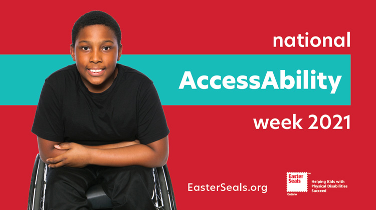 National Accessability Week 2021 - A boy smiles from his wheelchair.