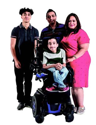 An Easter Seals family.