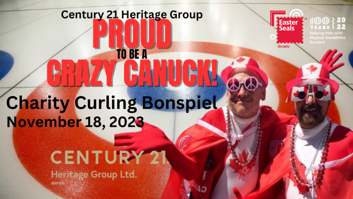 Graphic image of Proud to be Canuck Charity Curling Bonspiel