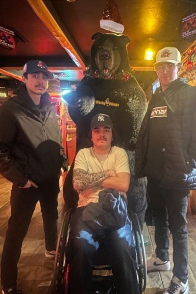 Image of Sebastian with friends