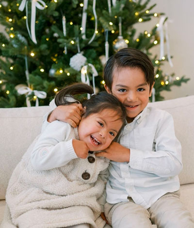 Ady and her brother.