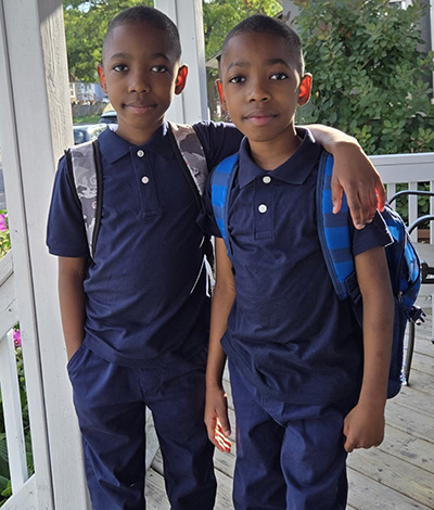 Kae and his brother.